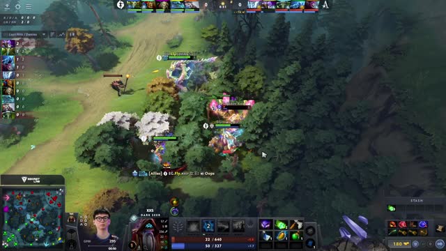 Arteezy takes First Blood on Aster.Xxs!