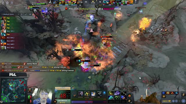 PSG.LGD gets 4 kills!