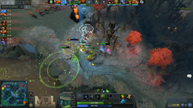 OG.JerAx takes First Blood on Ori!