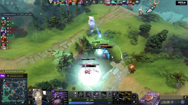 Kordan takes First Blood on Tundra.Topson!