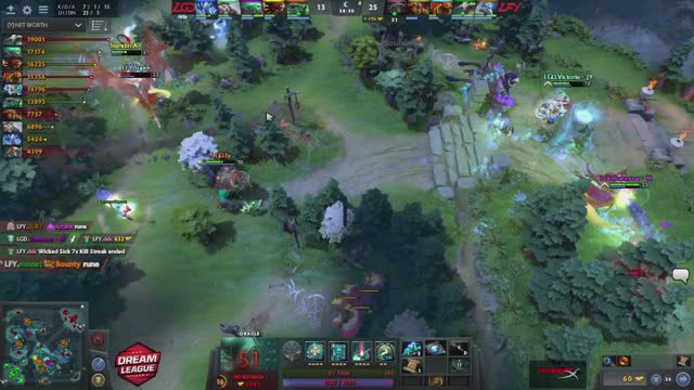 LGD.Maybe gets a triple kill!