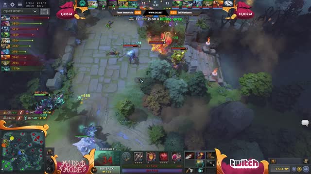 EG.Arteezy gets a double kill!