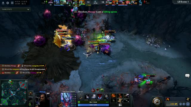 Newbee.uuu9/Moogy gets a double kill!