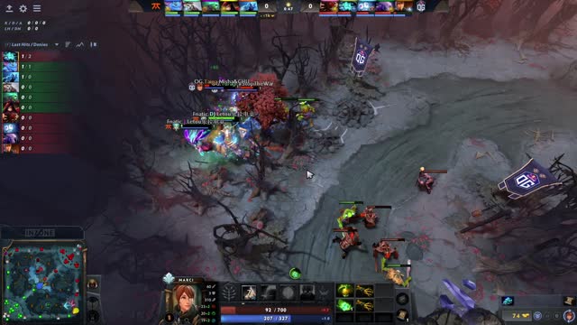 OG.Yuragi takes First Blood on Fnatic.Jabz!