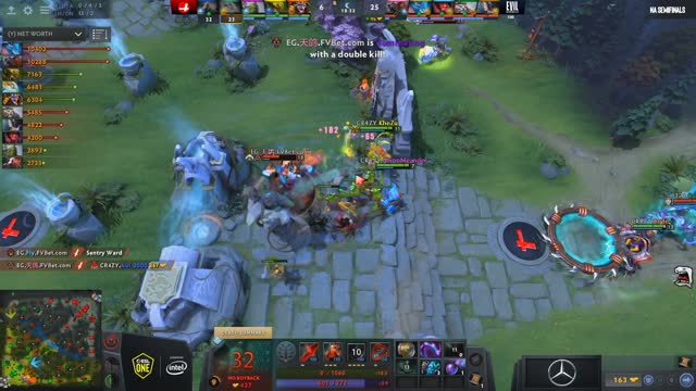 EG.Arteezy gets a triple kill!