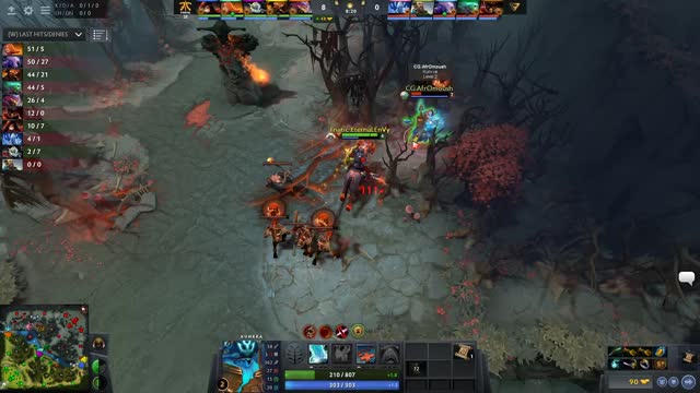 Fnatic.PieLieDie kills AfrOmoush!