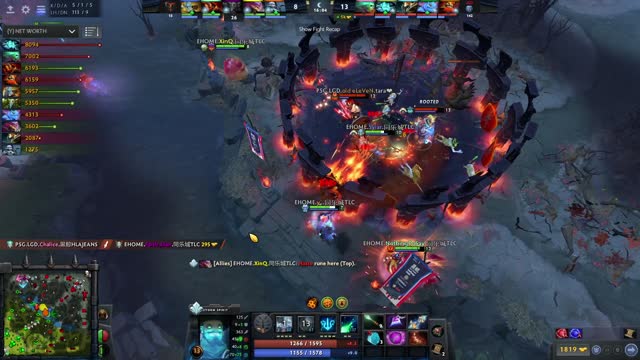 PSG.LGD.Chalice gets two kills!