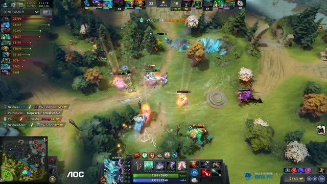 Newbee.Sccc gets a triple kill!