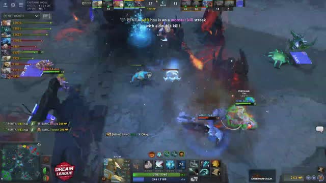 w33 gets a triple kill!