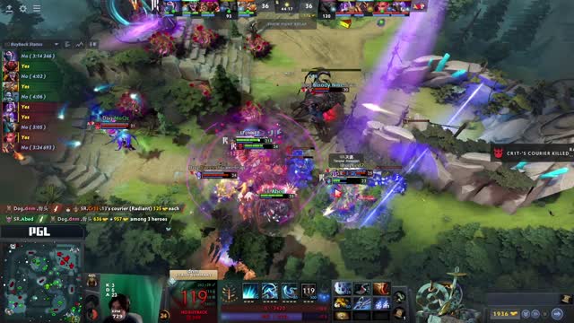 red2's ultra kill leads to a team wipe!