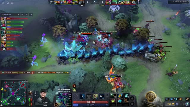 PSG.LGD.NothingToSay gets a double kill!