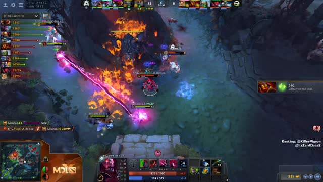 Mineski.Nikobaby gets a triple kill!