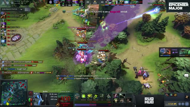 PSG.LGD.Chalice kills OG.JerAx!