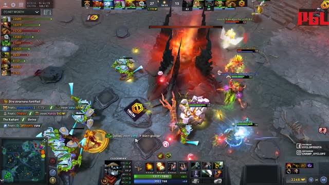 Fnatic.EternaLEnVy's triple kill leads to a team wipe!