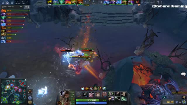 Na`Vi.Dendi gets a double kill!