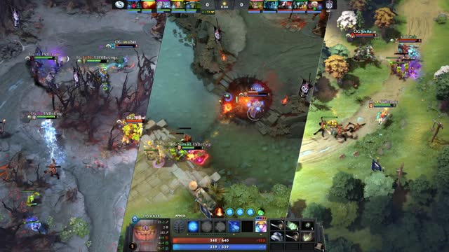 EG.Arteezy takes First Blood on OG.ana!