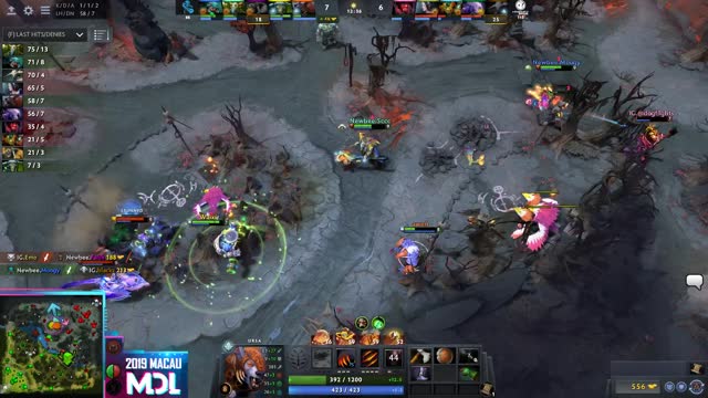 Newbee.uuu9/Moogy gets a double kill!