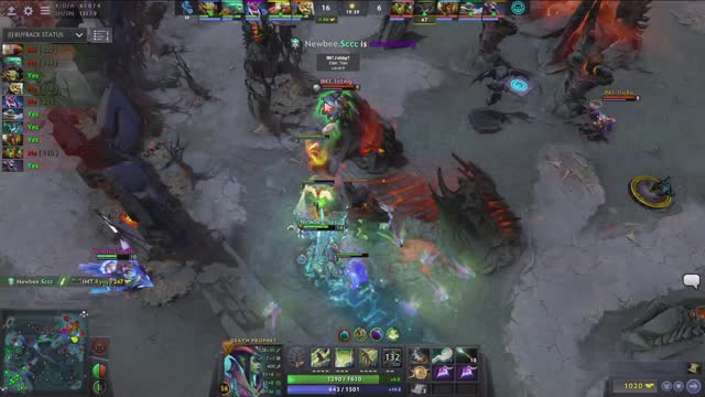 Newbee.Sccc gets a double kill!