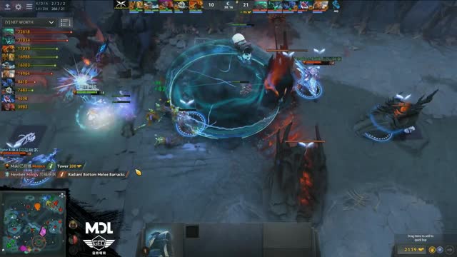 Newbee.uuu9/Moogy gets a triple kill!