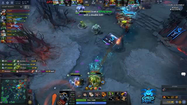 LFY.Monet gets a double kill!