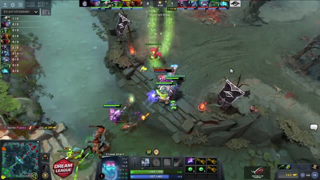 Secret.Puppey gets a double kill!