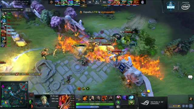 Topson gets a double kill!