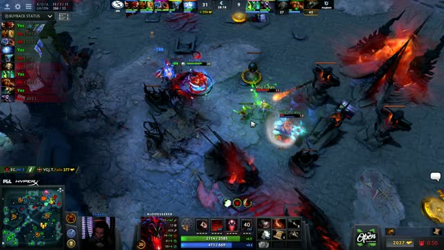 EG.Arteezy gets a triple kill!