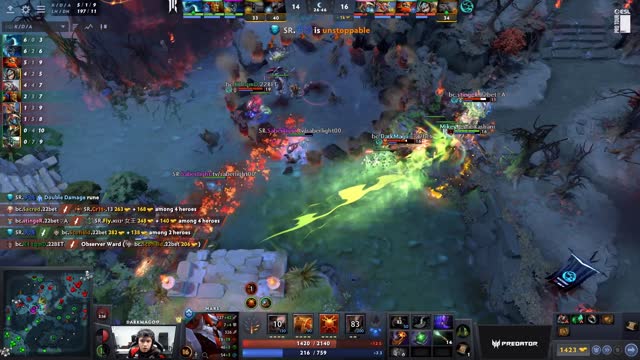 Arteezy gets a double kill!