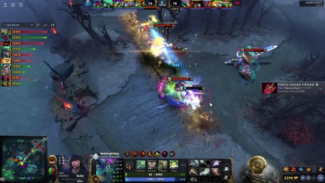 T1.23savage kills PSG.LGD.NothingToSay!