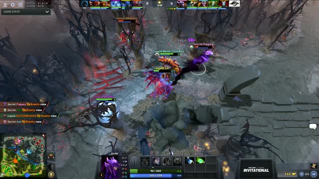 Liquid.MinD_ContRoL takes First Blood on Secret.Puppey!