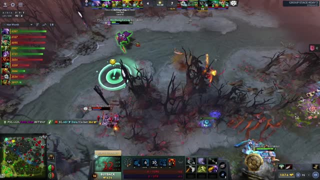 PSG.LGD.Faith_bian gets a double kill!