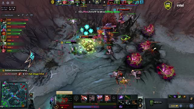 Moo gets a triple kill!