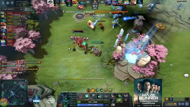 Newbee.Sccc gets a double kill!