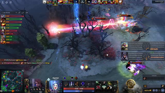 VP.Nightfall kills TSpirit.Yatoro!