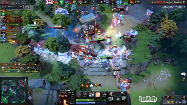 Topson gets a triple kill!