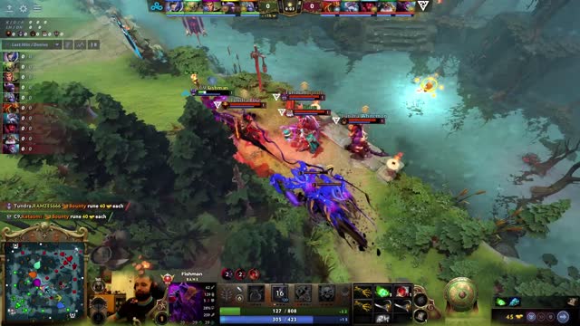 Tundra.Topson takes First Blood on Entity.Fishman!