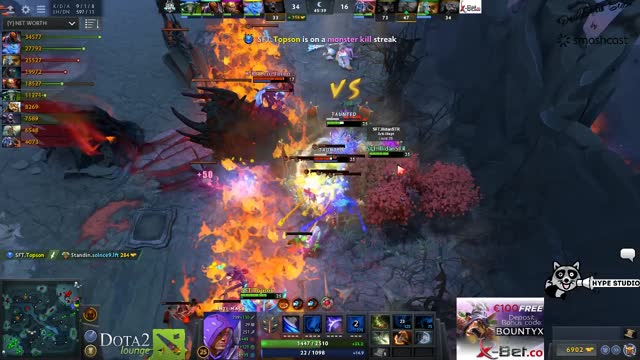 topson gets a double kill!