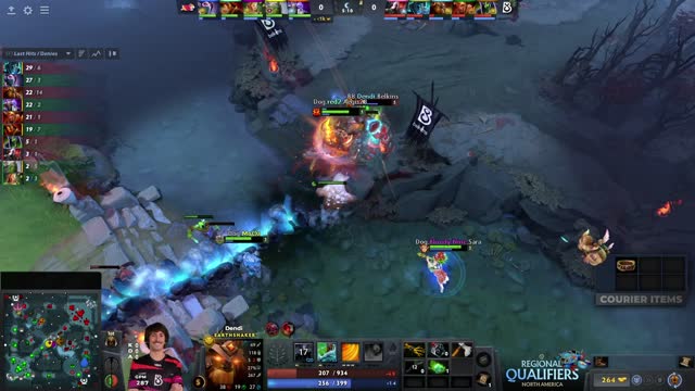 red2 takes First Blood on Dendi!