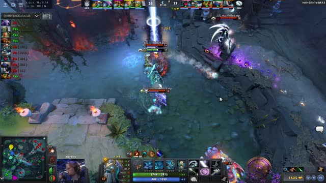 EG.Arteezy kills OG.Topson!