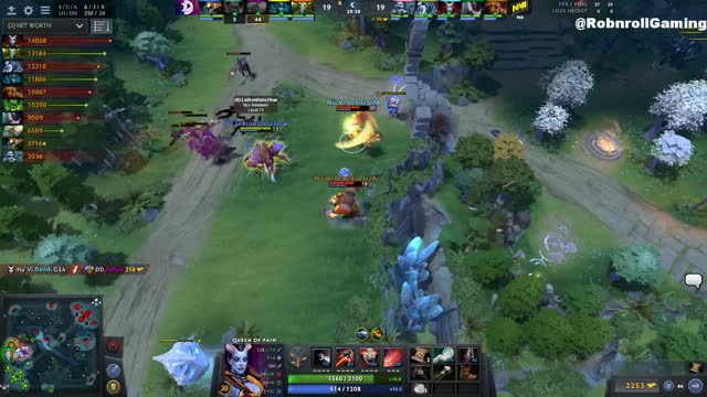 Na`Vi.Dendi gets a double kill!