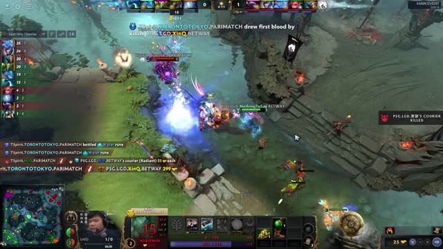 TSpirit.TORONTOTOKYO takes First Blood on PSG.LGD.XinQ!