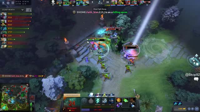 EHOME gets 4 kills!