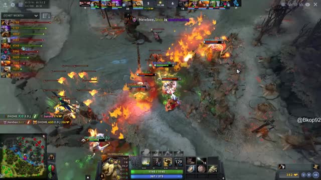 Newbee.Sccc gets a double kill!