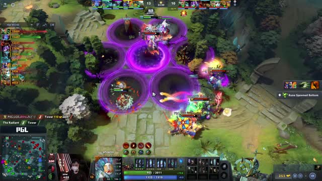 PSG.LGD gets 2 kills!