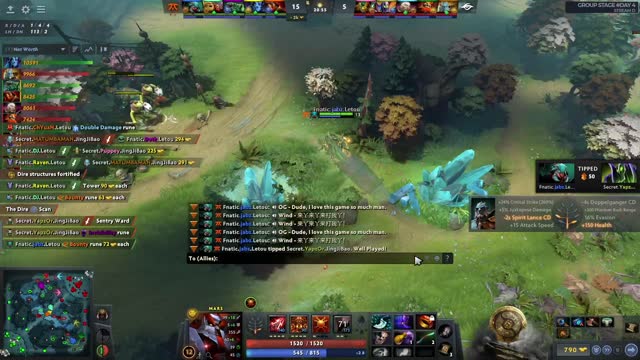 Fnatic.Raven kills Secret.MATUMBAMAN!