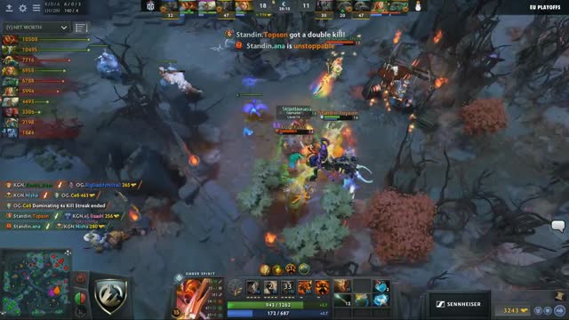 Topson's triple kill leads to a team wipe!