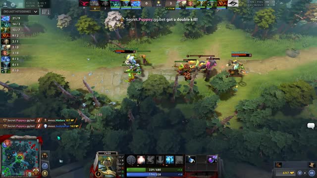 Secret.Puppey gets a double kill!