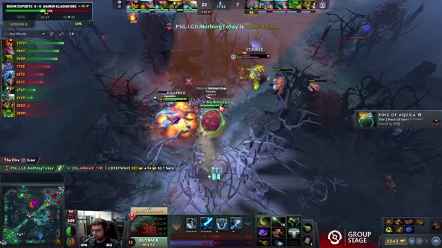 PSG.LGD.NothingToSay gets a double kill!