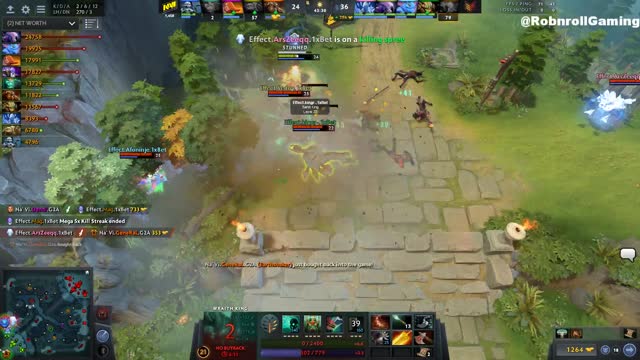 Na`Vi.Dendi gets a triple kill!