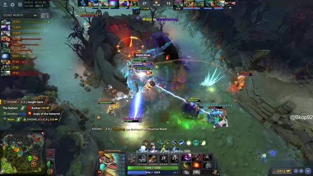 Newbee.Sccc gets a triple kill!